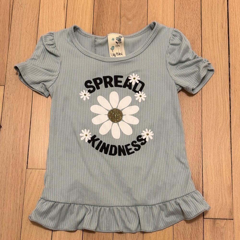 5/$25 Lily Bleu Light Blue 'Spread Kindness' Tee